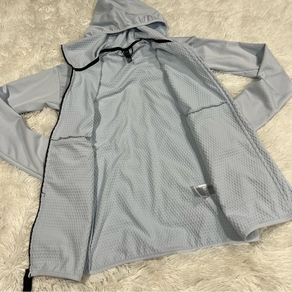 Adidas Terrex Tech Flooce Light Hooded Hiking Jacket Mens Small - Picture 7 of 14